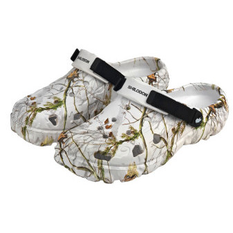 Nazouváky gumové SMILODON, bílá lesní kamufláž, 44