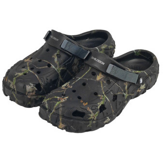 Nazouváky gumové SMILODON, černá lesní kamufláž, 44