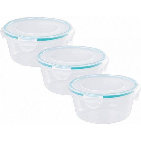 Dóza kulatá MagicHome, Clip, sada 3 ks, 700ml, 14,5x14,5x7,5 cm Lunchbox