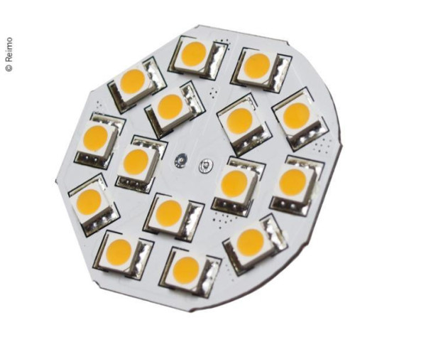 LED zárovka G4, 3W, 200 lumenů, 15x teplá bílá SMD