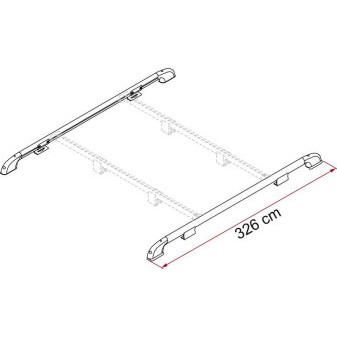 Střešní lišty Střešní lišta240cm