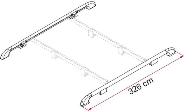 Střešní lišty Střešní lišta240cm