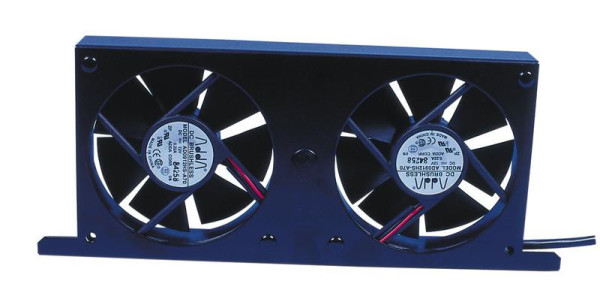 Dvojitý ventilátor CBE P292-2 pro chladničky, LED ovládací panel, šedý