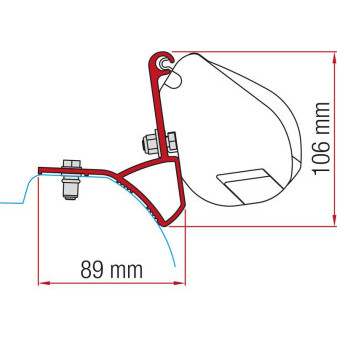 Adaptér Fiamma F35 Pro pro Traffic, NV300, Primastar, Vivaro, Talento