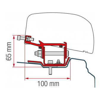 Adaptér Fiamma F40van pro Traffic, NV300, Primastar, Vivaro, Talento