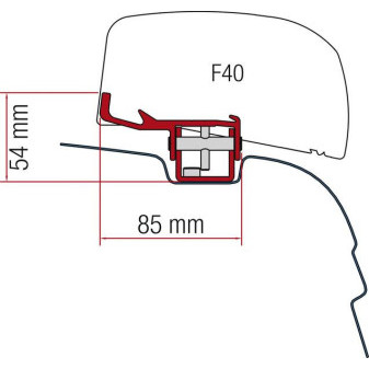 Adapt.f.F40van VWT5/T6 UK