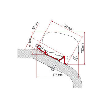 Adaptér LMC Tec 450 - F80, délka 450 cm