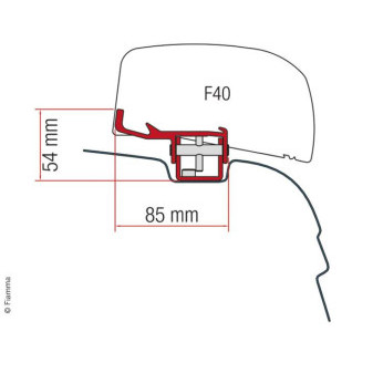 Adapt.f.F40van VWT5/T6 UK