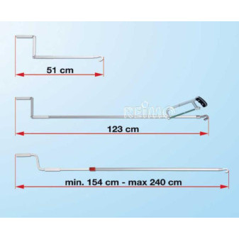 Klika na pohon markýzy Fiamma 123 cm