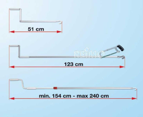 Klika na pohon markýzy Fiamma 123 cm