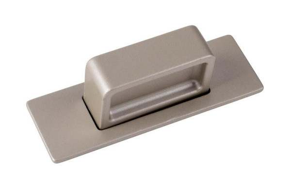 Tlačítko pro systém Push Lock plastové hranaté v růžici 63x20 mm