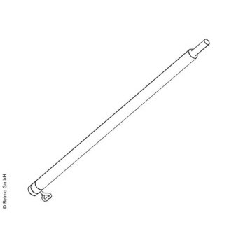 Prodlužovací stanová ocelová tyč - mezikus o19 mm x 50 cm 2 ks