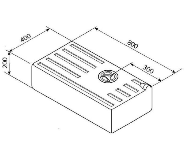 Nádrž na vodu 78l 1000mm1602