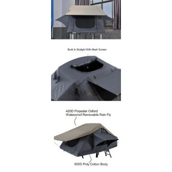 Střešní stan Adventurer s textilní střechou 126×310×163 cm