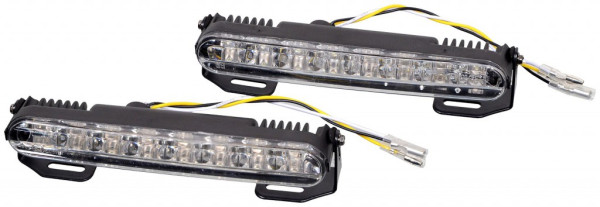 Světla denního svícení RL hom. 16LED on/off systém 12/24V, 167x25x33mm