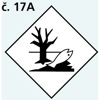 Samolepka ADR 250x250 mm - látky ohrožující životní prostředí