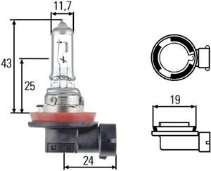 Žárovka 24V H11 70W PGJ19-2