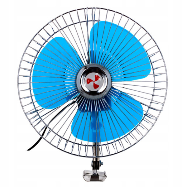 Ventilátor 12V kovový 6.5", pevné uchycení