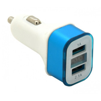 Zástrčka KOMBI - USB, voltmetr, ampérmetr (1,0;2.1A)