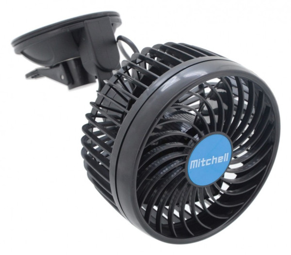 Ventilátor Mitchell 115mm, 12V na přísavku