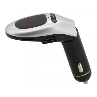 Hands free FM transmitter MULTI - nabíječka, handsfree sada a hudební přehrávač 12/24V