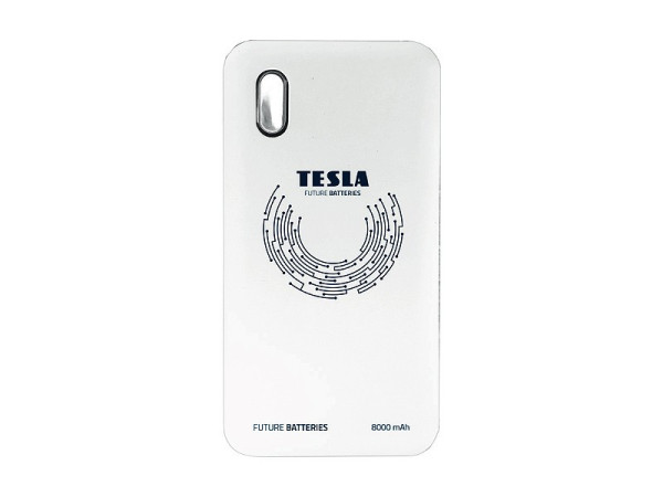 Baterie QI10 Bílá Power Bank 5V/8000 mAh Li-pol TESLA 1 kus