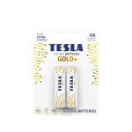 Baterie AA GOLD 1,5V alkalická TESLA - balení 2 kusů