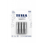 Baterie AAA SILVER 1,5V alkalická TESLA - balení 4 kusů