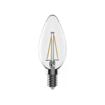 Žárovka TESLA bytová LED FILAMENT RETRO svíčka E14, 4.2W, 230V, 470lm, 25 000h, 2700K teplá, 360st,čirá