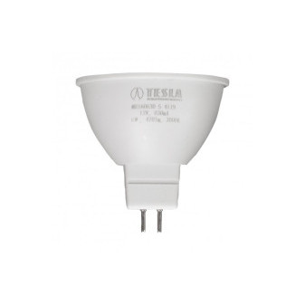 Žárovka TESLA bytová LED GU5,3 MR16, 6W, 12V, 470lm, 25 000h, 3000K teplá bílá, 100st