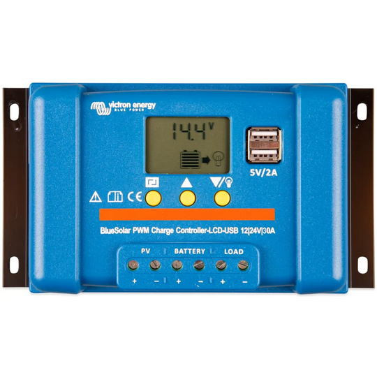 Regulátor PWM solární Victron Energy BlueSolar -LCD&USB 30A