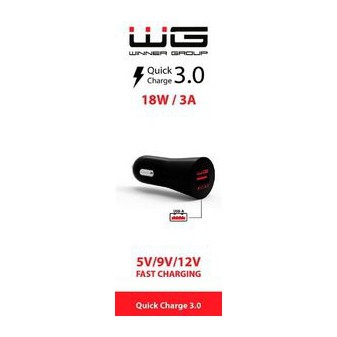 Zástrčka WG 12-24V USB-A 3A, rychlonabíjení