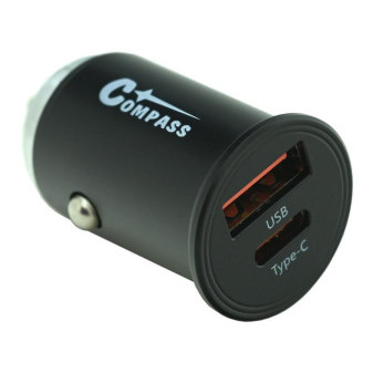 Zástrčka 12-24V USB-A / USB-C 30W, rychlonabíjecí