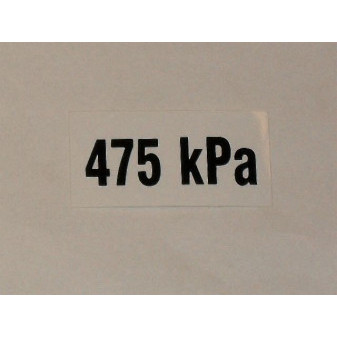 Samolepka tlaku 475 kPa