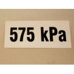 Samolepka tlaku 575 kPa