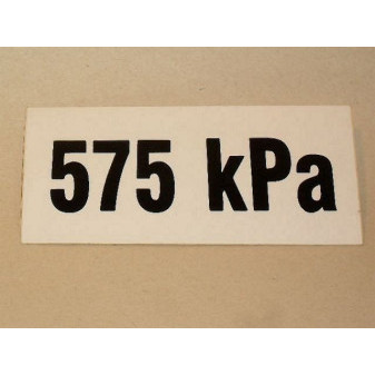 Samolepka tlaku 575 kPa