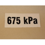 Samolepka tlaku 675 kPa