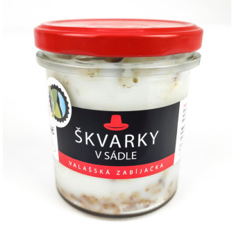 Škvarky v sádle 250g - sterilovaný masný výrobek Machač