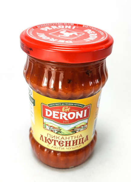 Deroni Ljutenica pikantí - Bulharsko - 260g