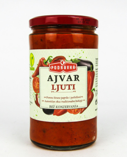 Ajvar Ljuti - pálivý - Chorvatsko - 690g