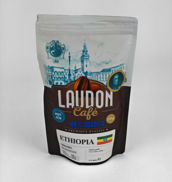 Káva - ETHIOPIA - Sidamo BEZKOFEIN - pražírna Dobrá Čočka - 250g