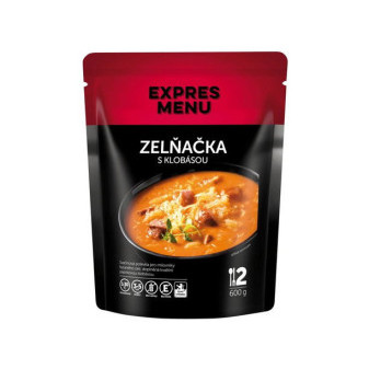 Expres Menu Zelná s klobásou - 2 porce - 600g