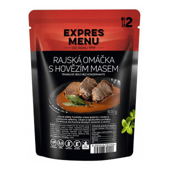 Expres Menu Rajská s hovězím masem - 2 porce - 600g