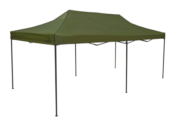 Párty stan nůžkový 3x6x2,5m zelený WATERPROOF