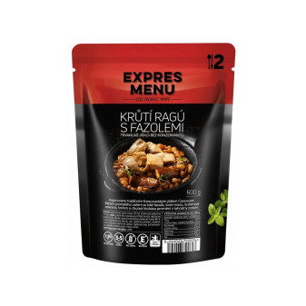 Expres Menu Krůtí ragú s fazolemi - 2 porce - 600g