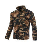 Mikina Fleece 350g camo/černá vyztužená - XL