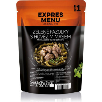 Expres Menu Zelené fazolky s hovězím masem - 1 porce - 300g