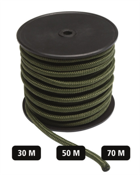 Šňůra COMMANDO-SEIL OLIV 7mm (50m role)