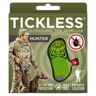 Odpuzovač ultrazvukový na klíšťata Tickles Hunter pro lovce - zelený