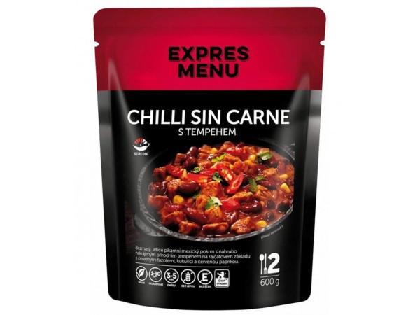 Expres Menu Chilli Sin Carne s Tempehem - 2 porce - 600g